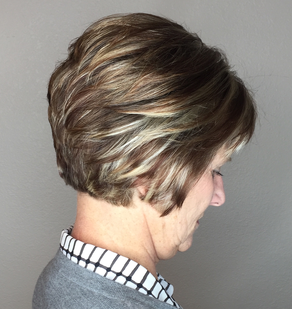 Older Women's Short Layered Haircut