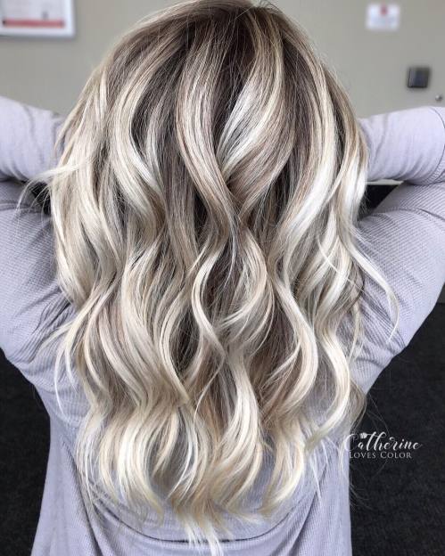 Medium Length Blonde Balayage For Thin Hair