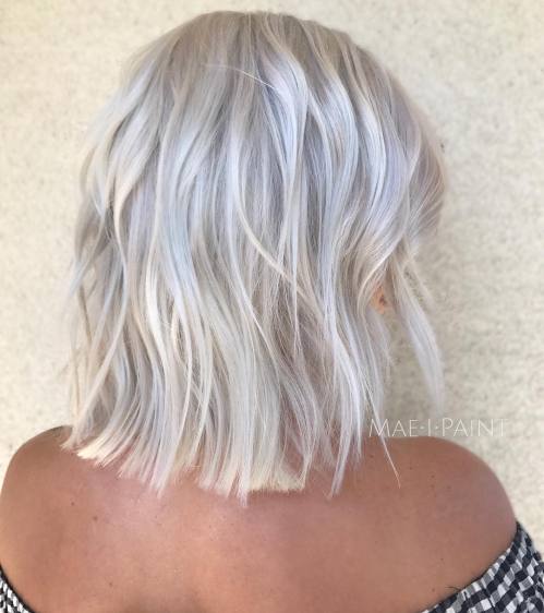 Choppy Bright Silver Bob