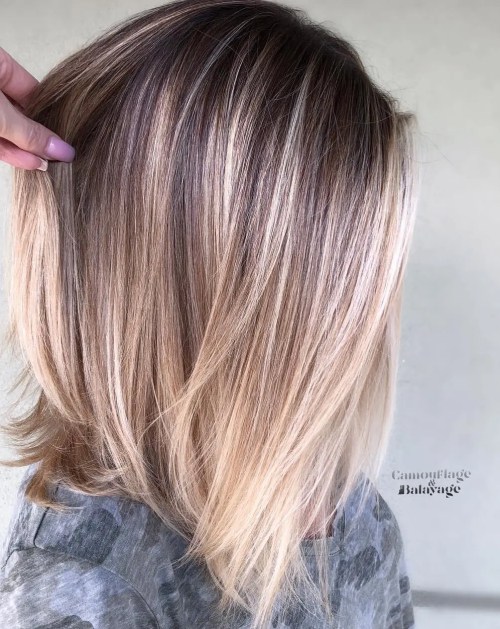 Shoulder Length Cut With Bronde Balayage