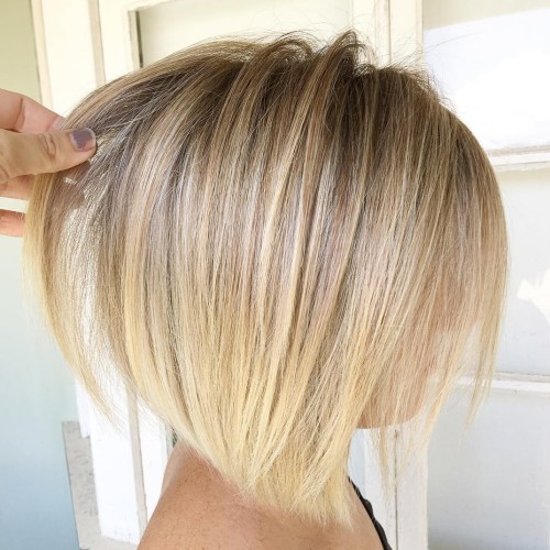 Voluminous Rounded Bronde Bob