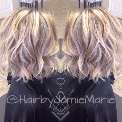 Wavy Blonde Bob