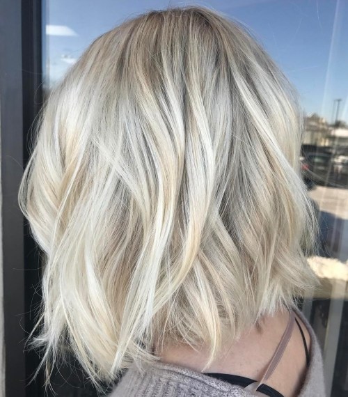 Choppy Platinum Bob