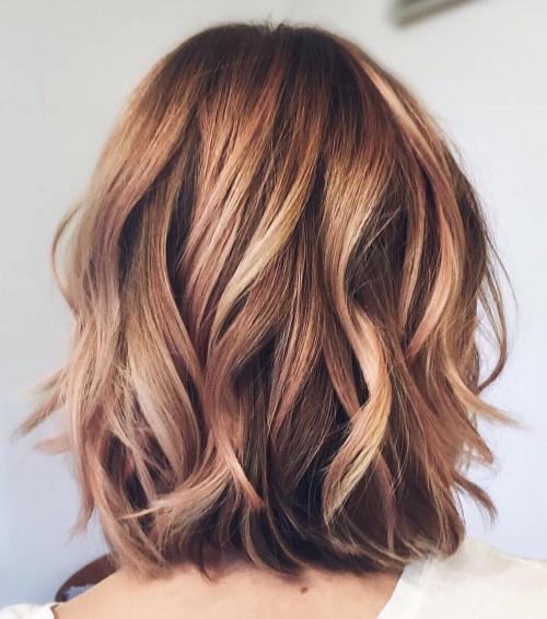 Subtle Balayage For Chestnut Brown Bob