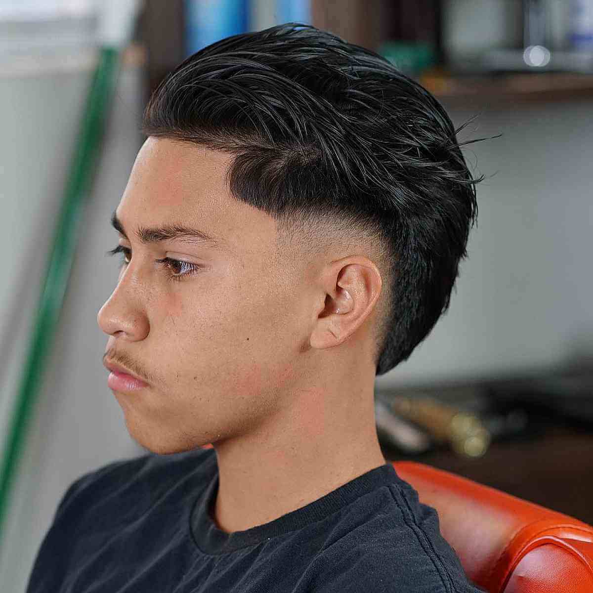 Burst Mid Fade with a Longer Top