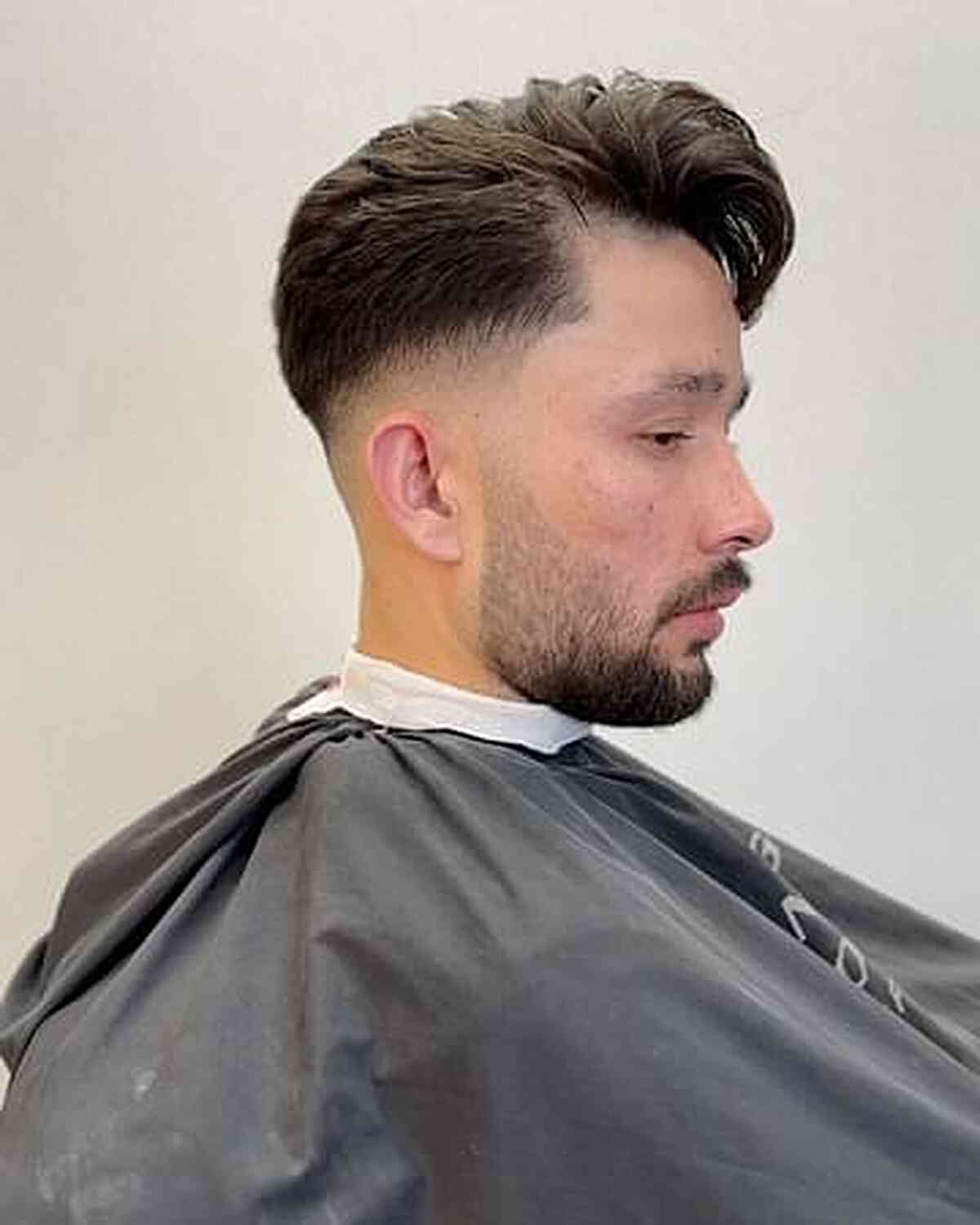 Fresh Mid Fade with a Long Top for Men