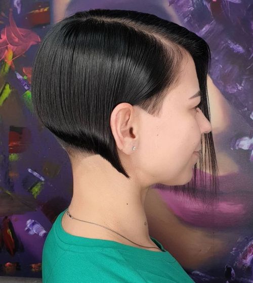 Blunt Bob with Hidden Undercut