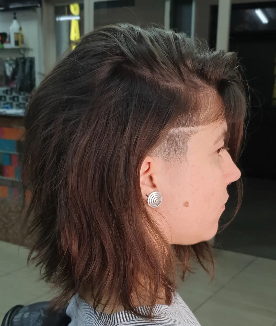 Voluminous Undercut Shag for Thin Hair