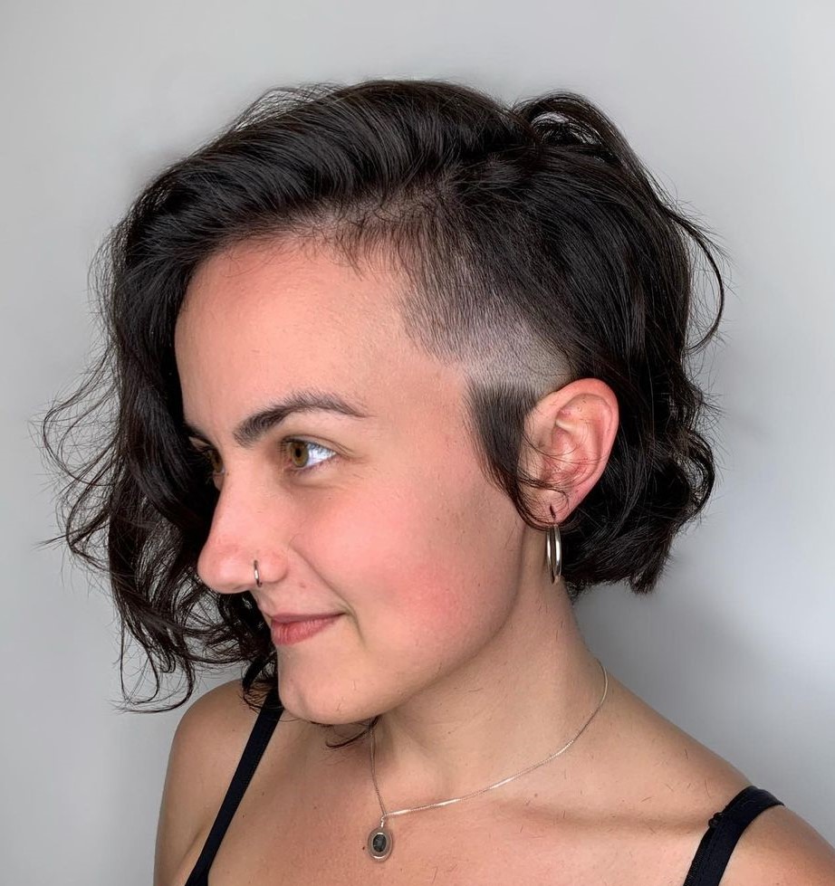 Mid Length Shaggy Undercut Bob