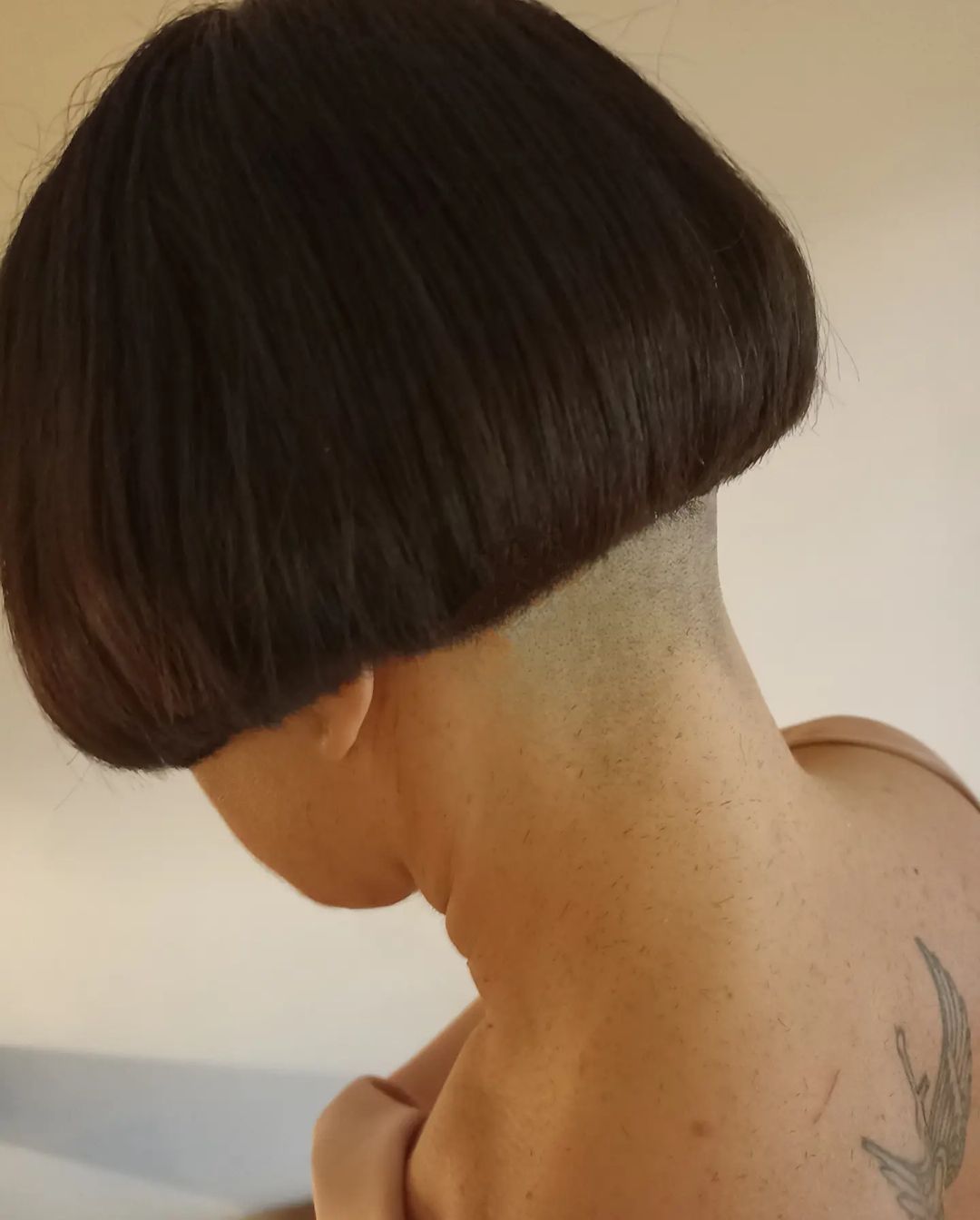 Short Bowl Cut with Shaved Nape