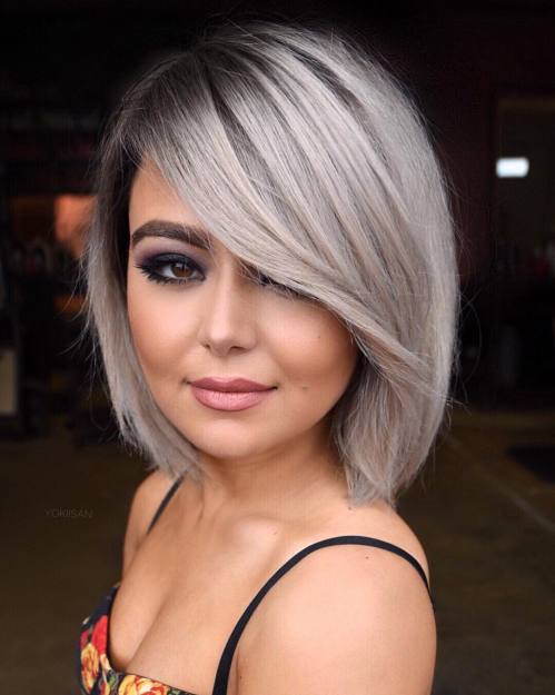 Textured Slimming Bob Haircut