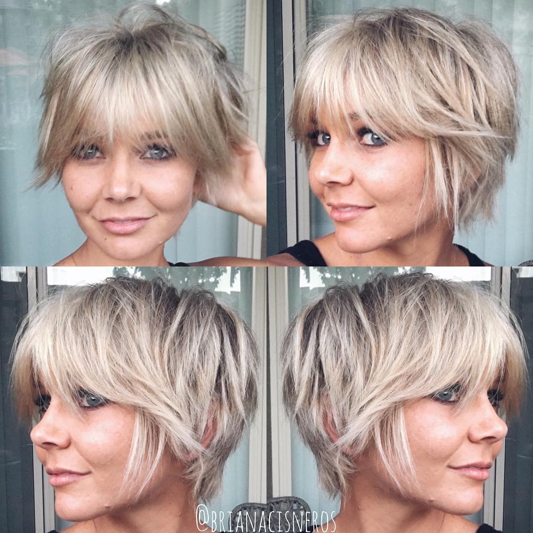 Edgy Blonde Pixie