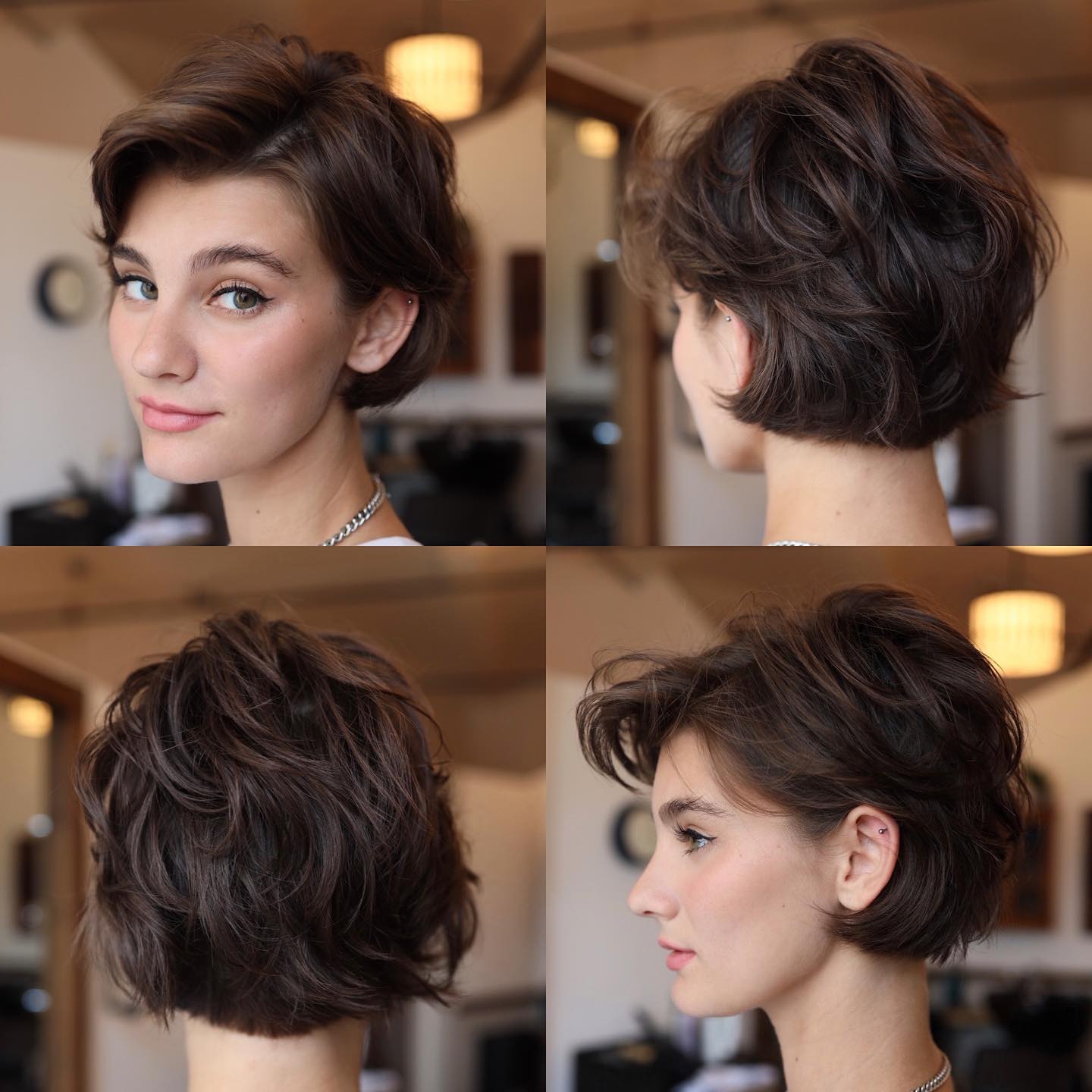 Short Shag with Crown Layers