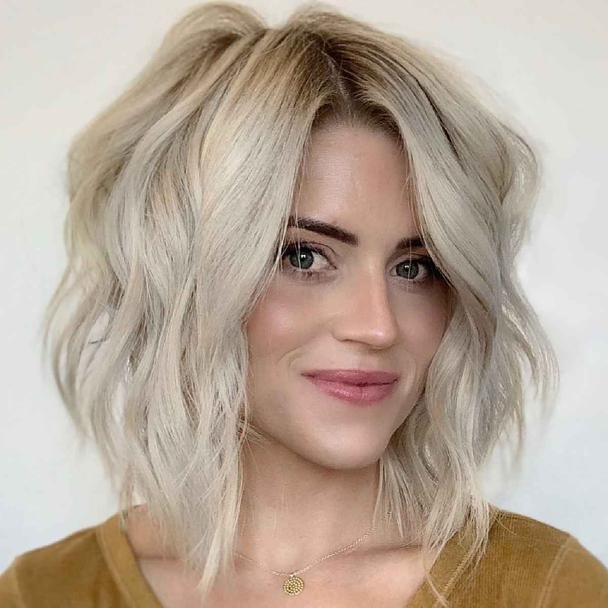 short hair with loose beach waves