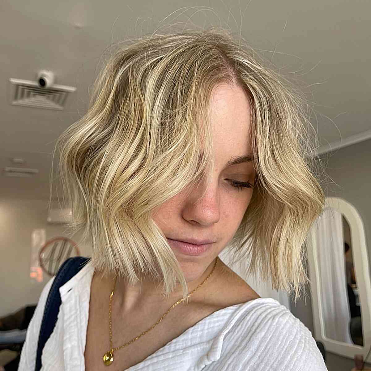 Messy Beach Waves Short Hair