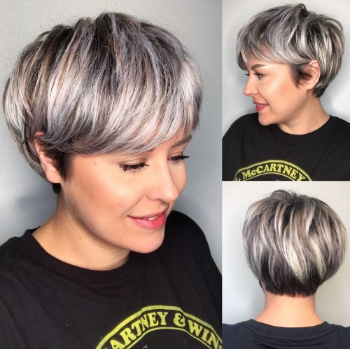 Full Pixie Bob with Gray Highlights on Dark Base