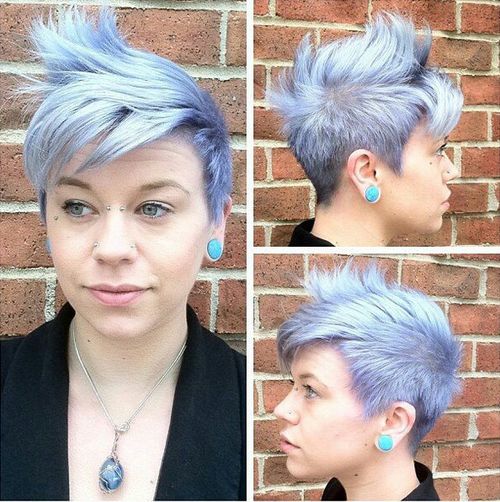 pastel blue pixie fauxhawk