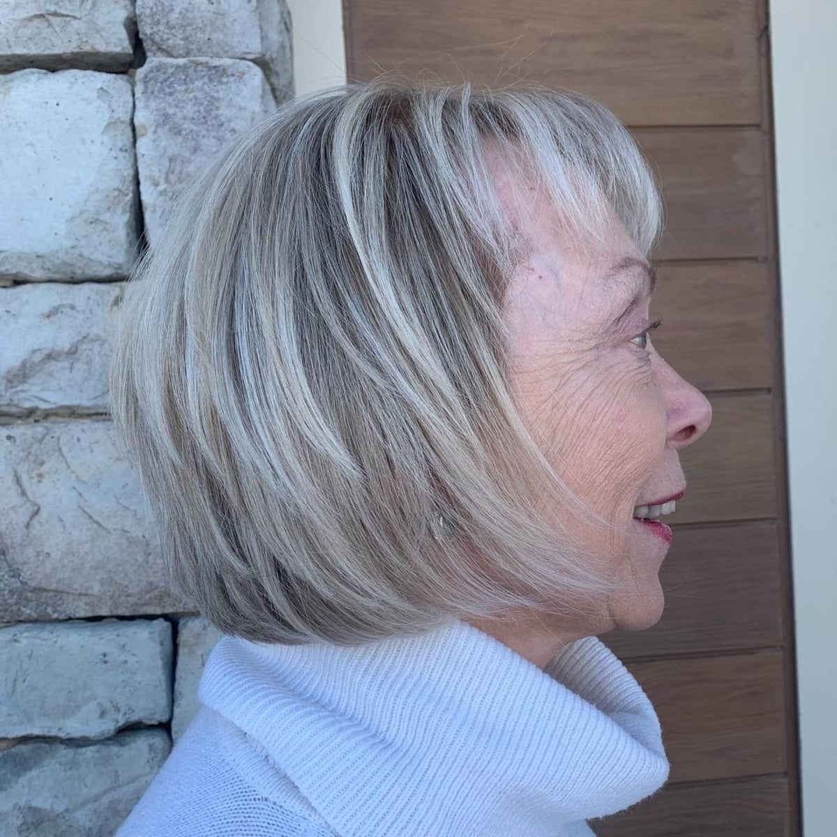 Beautiful Short bob with choppy layers