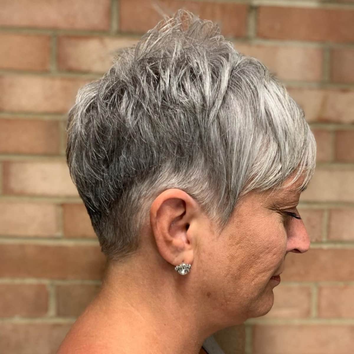 Gray pixie for older ladies over 50