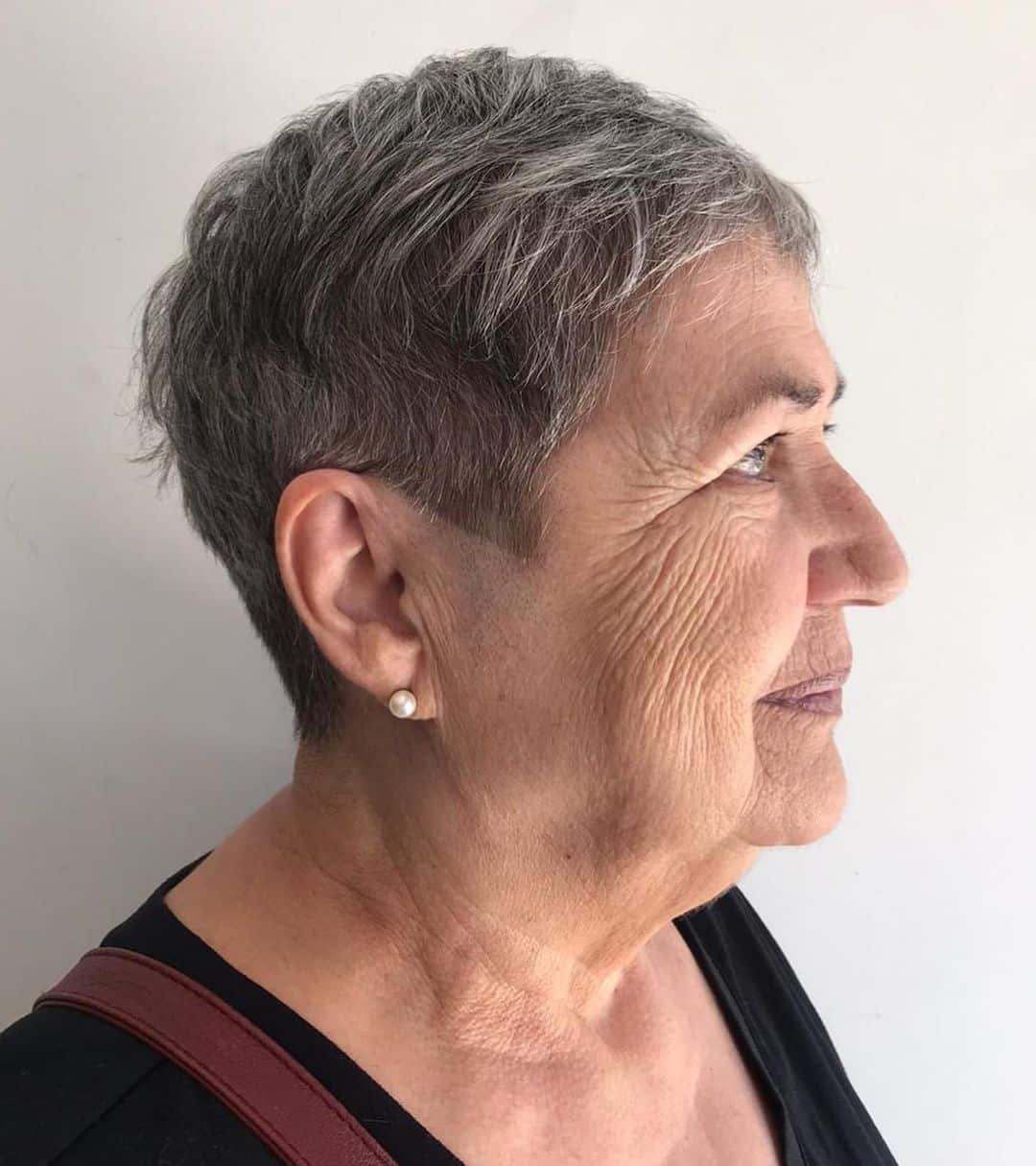 Shorter Pixie Bob Hairstyle for Women Over 50