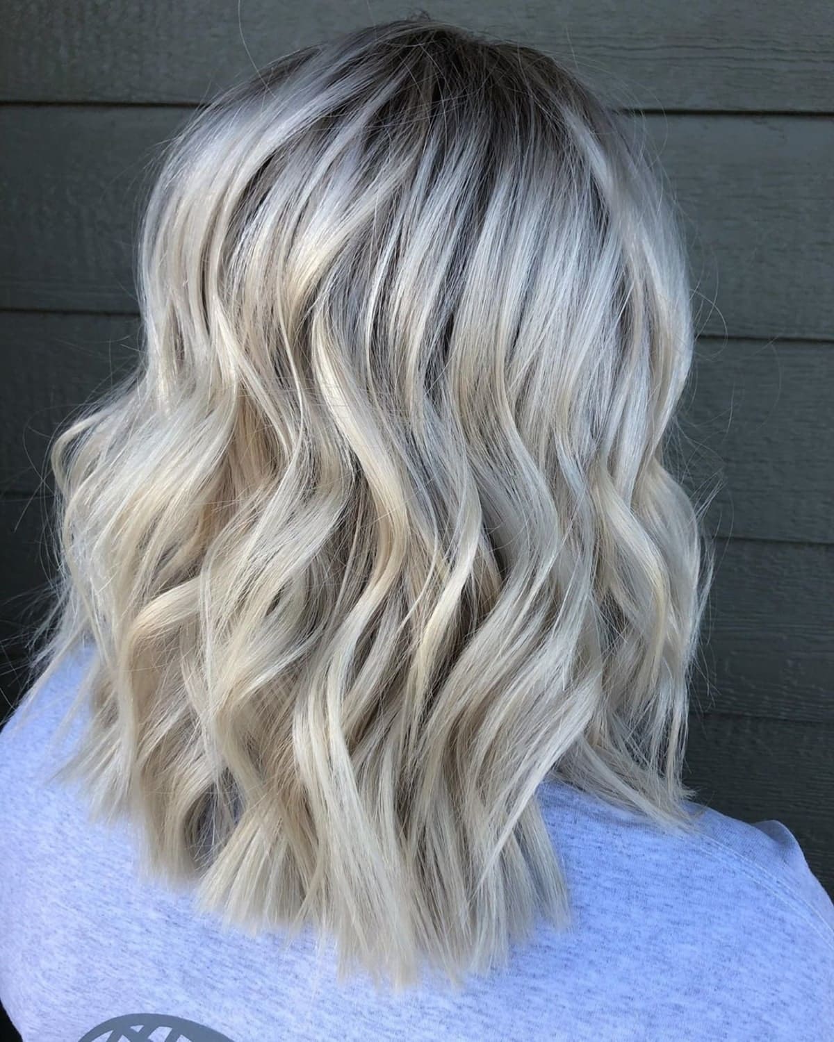 Sandy Icy Blonde Hair