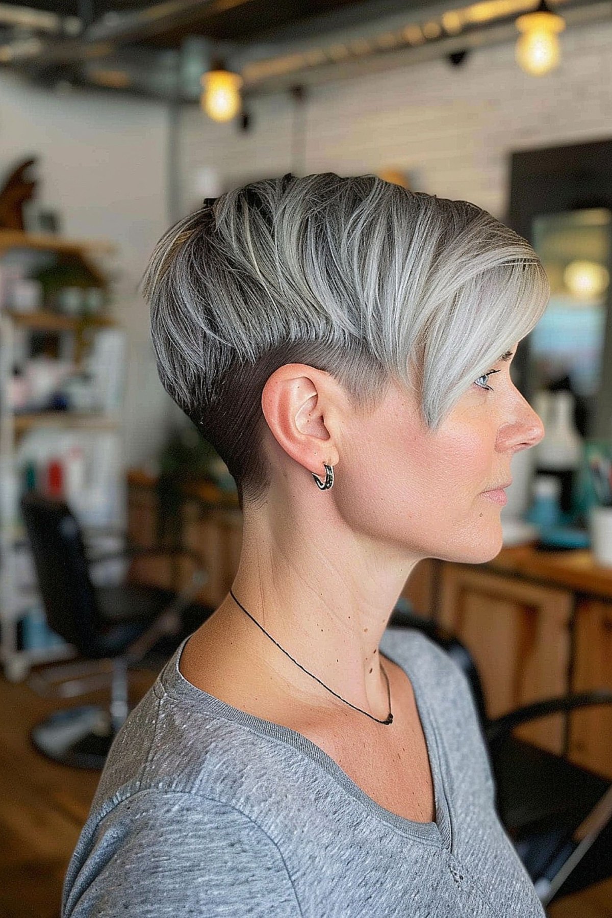 Short Layered Blonde Pixie