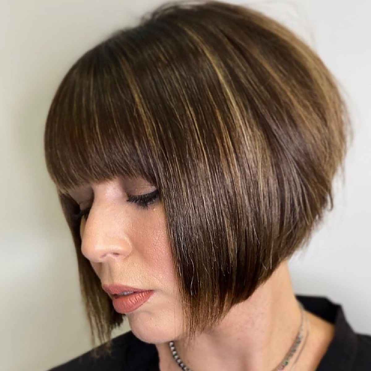 Graduated Bob with Long Bangs