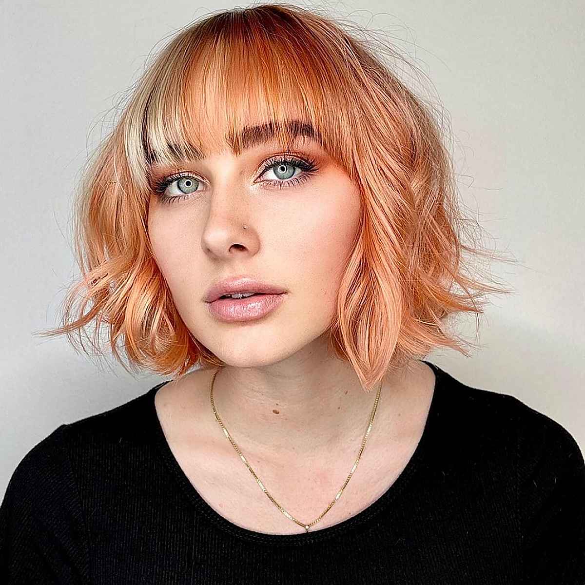 Chin-Length Bob with Bangs