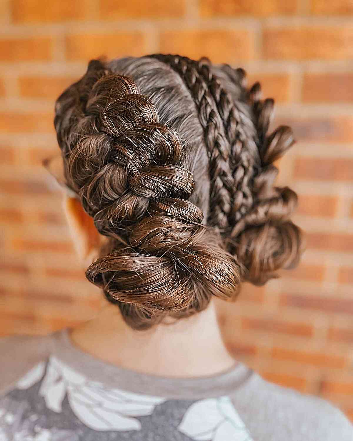 French Braid Updo