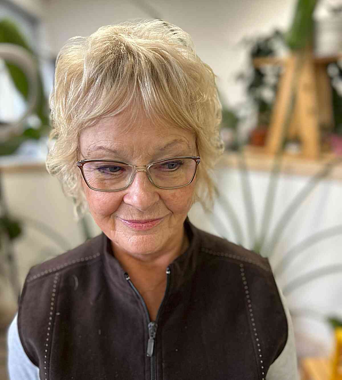 Shaggy Pixie Bob for Older Women Over 70