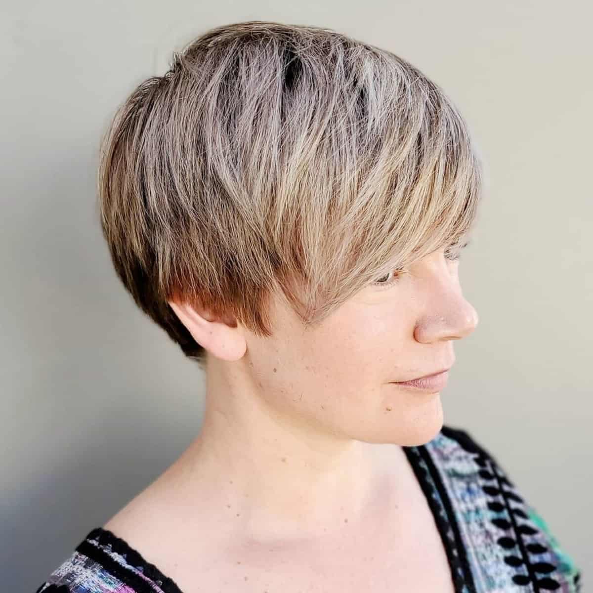 Blonde Pixie Cut for Feminine Women Over 30