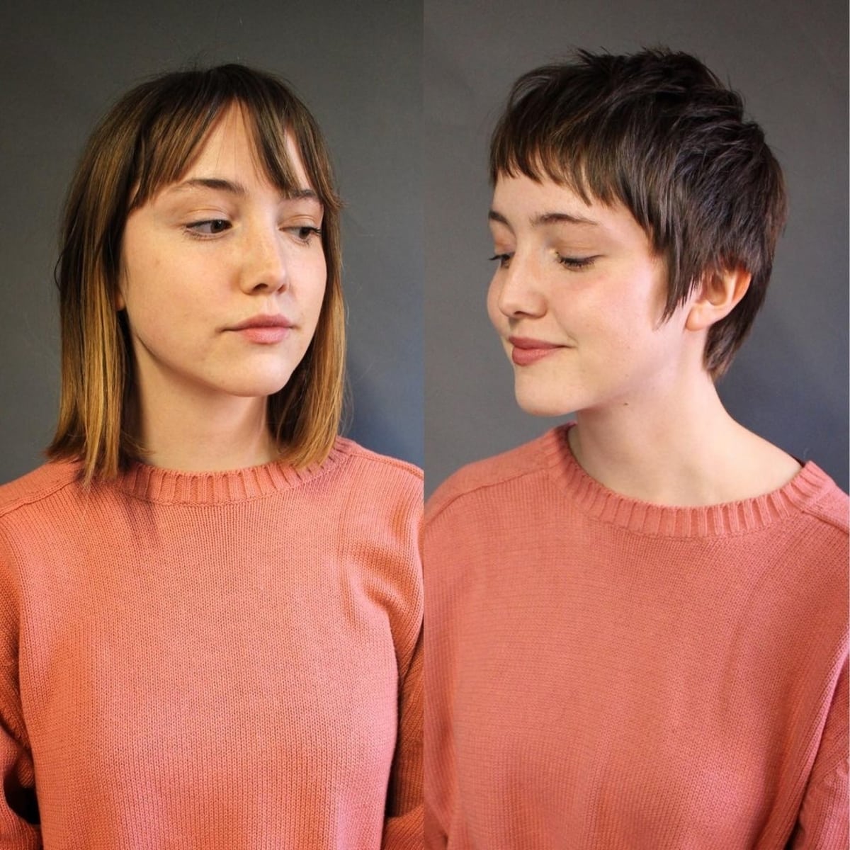 Choppy Pixie with Bangs Hairstyle for Feminine Women