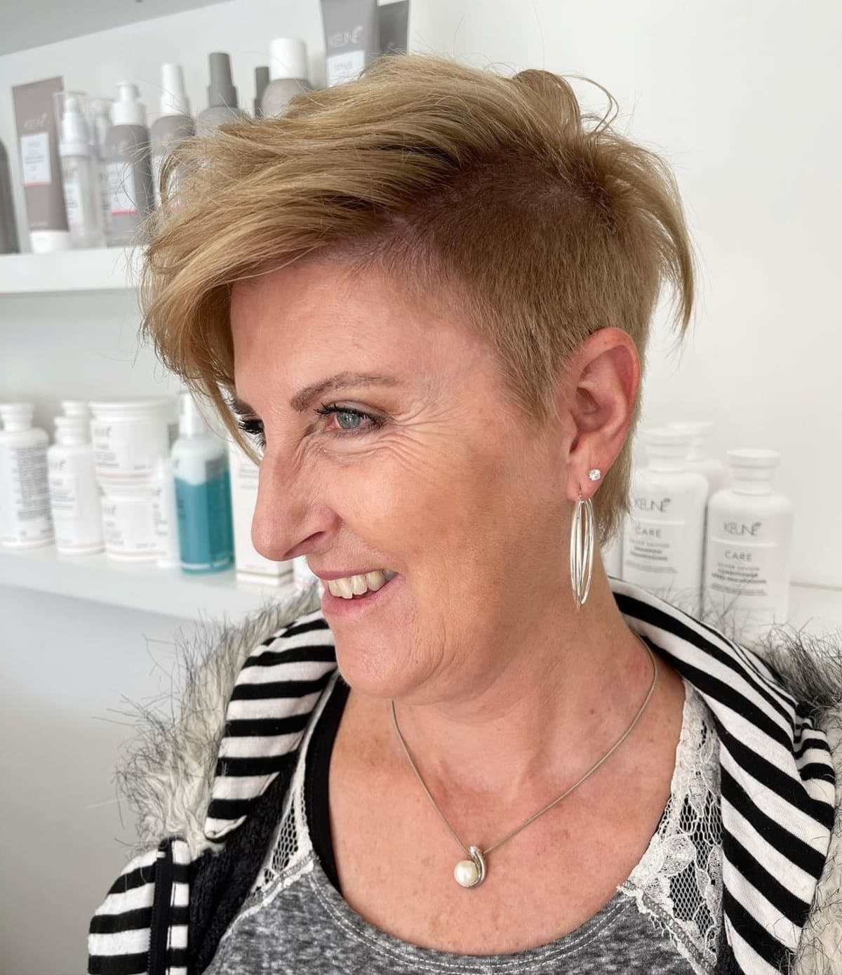 Undercut Pixie for Women Over 40