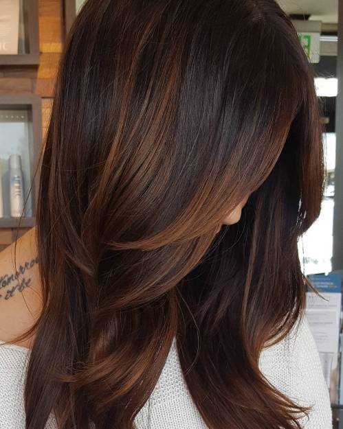 Copper Highlights For Dark Hair