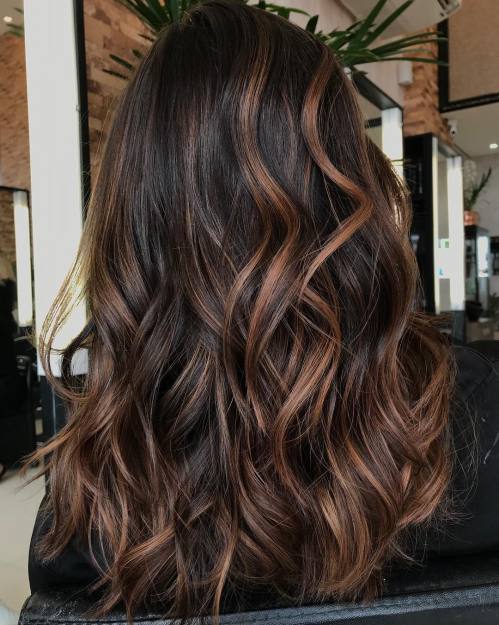 Caramel Highlights For Brunettes