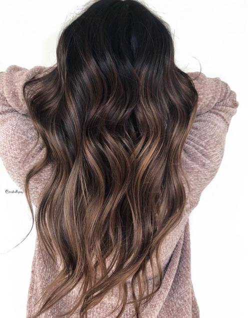 Brunette Hair With Bronde Balayage