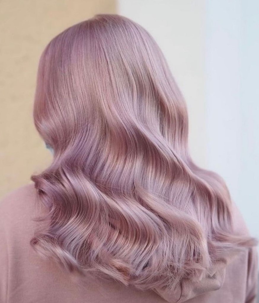 Soft Strawberry Pink Waves