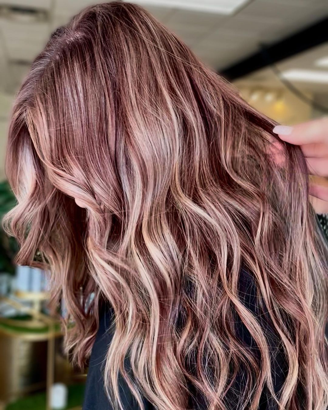 Dusty Pink Hair Color