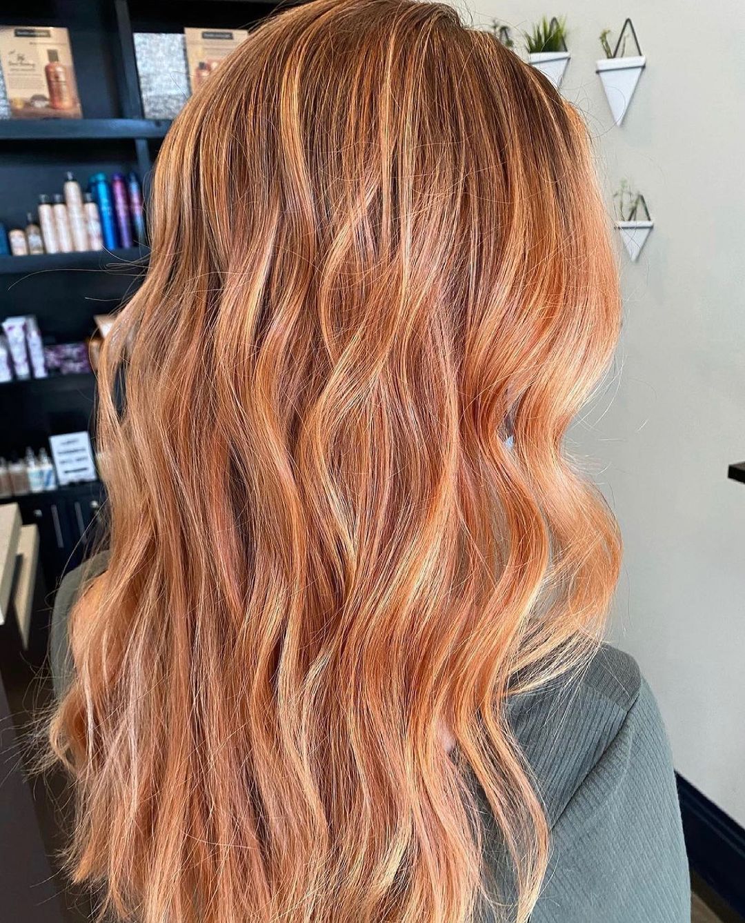 Strawberry Blonde with Ribbon Highlights