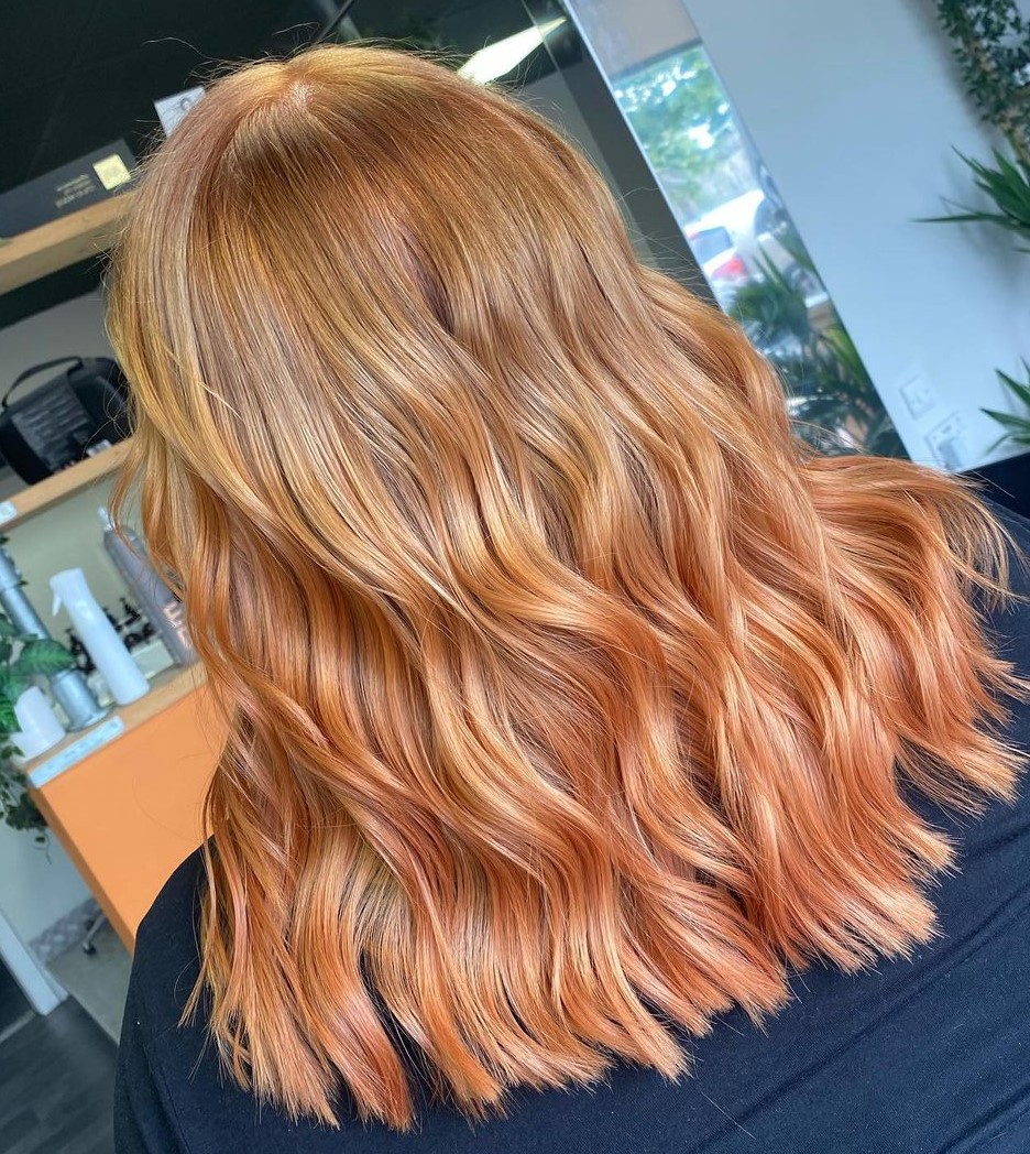 Warm Strawberry Blonde Ombre