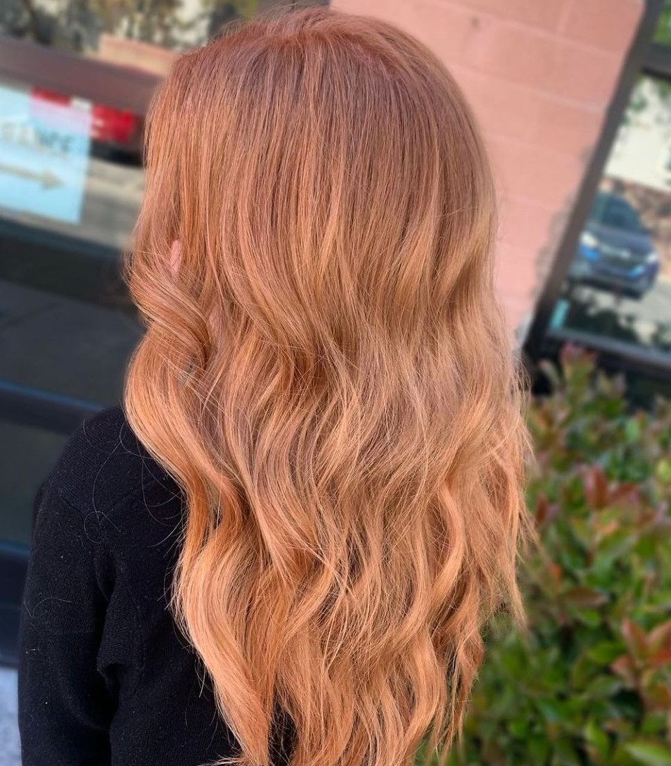 Strawberry Blonde Hair with Babylights