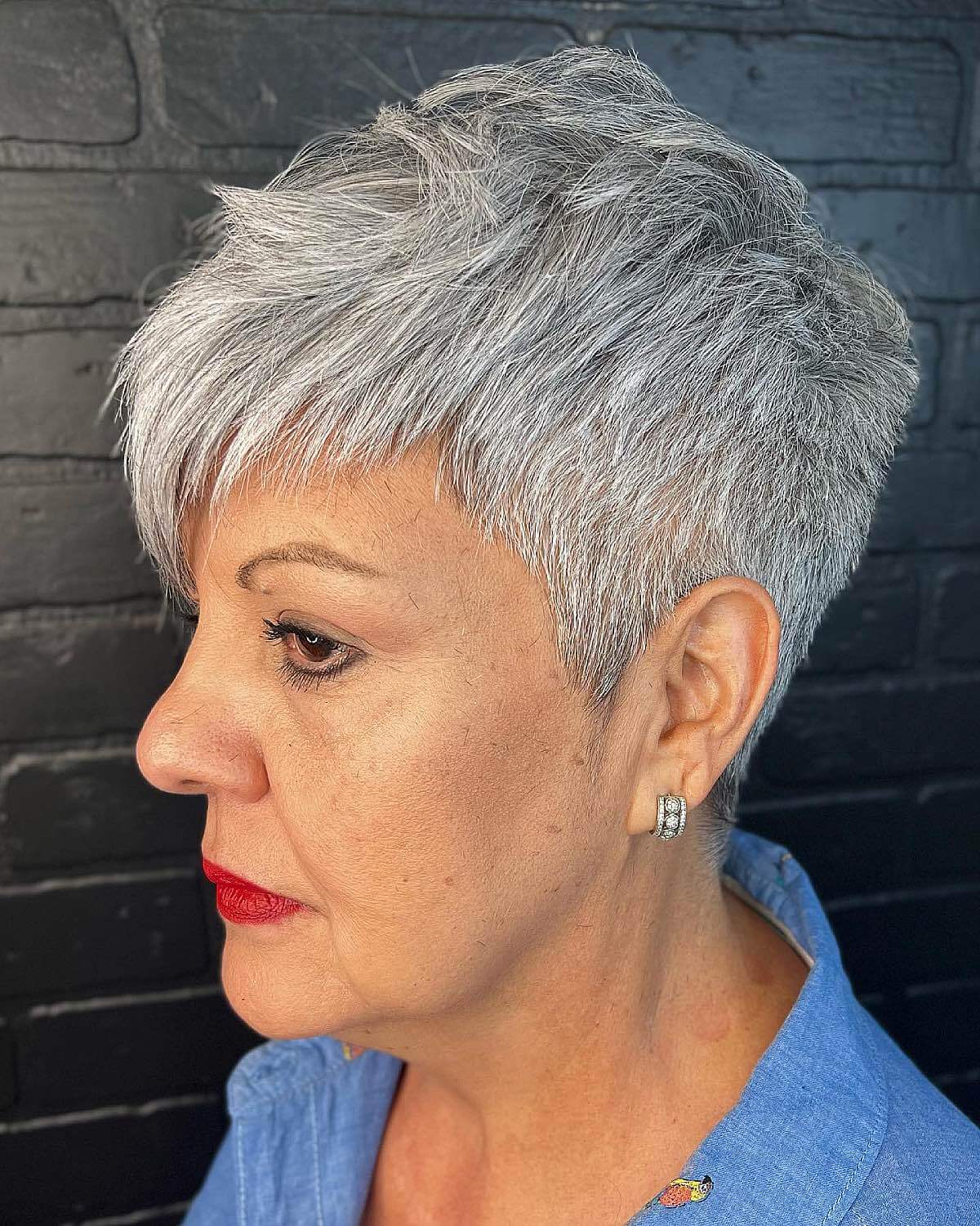 the super short pixie for older women over 60