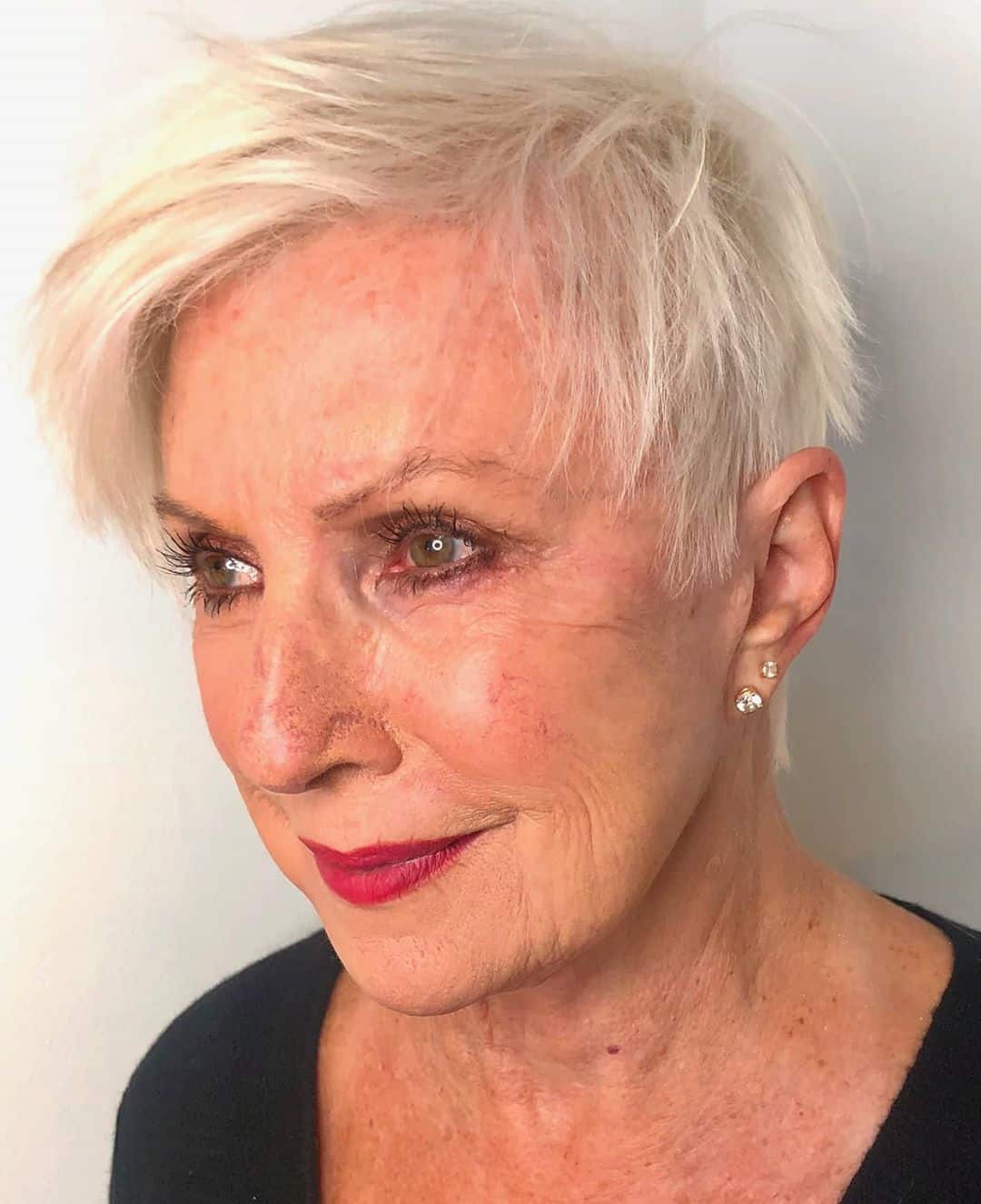 Textured pixie for women over 70