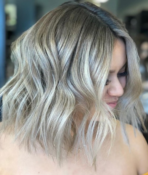 Shoulder Length Platinum Hair