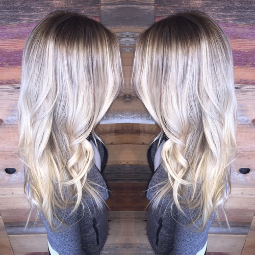 Ash Blonde Balayage Hair