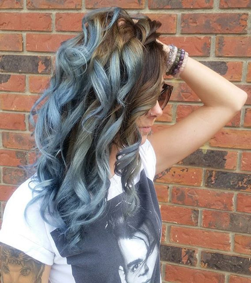 Brown to Blue Gray Ombre