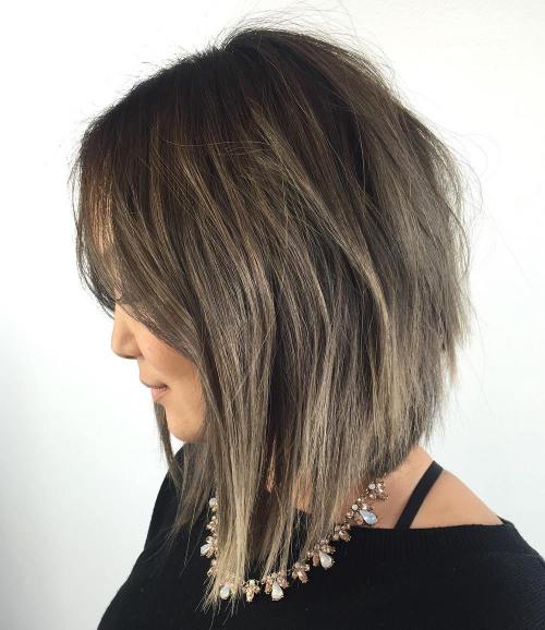 Ash Brown Bob Shag