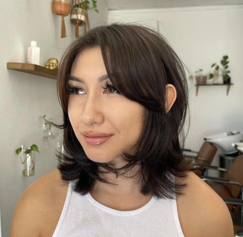 Flippy Layers on Bob Length Hair