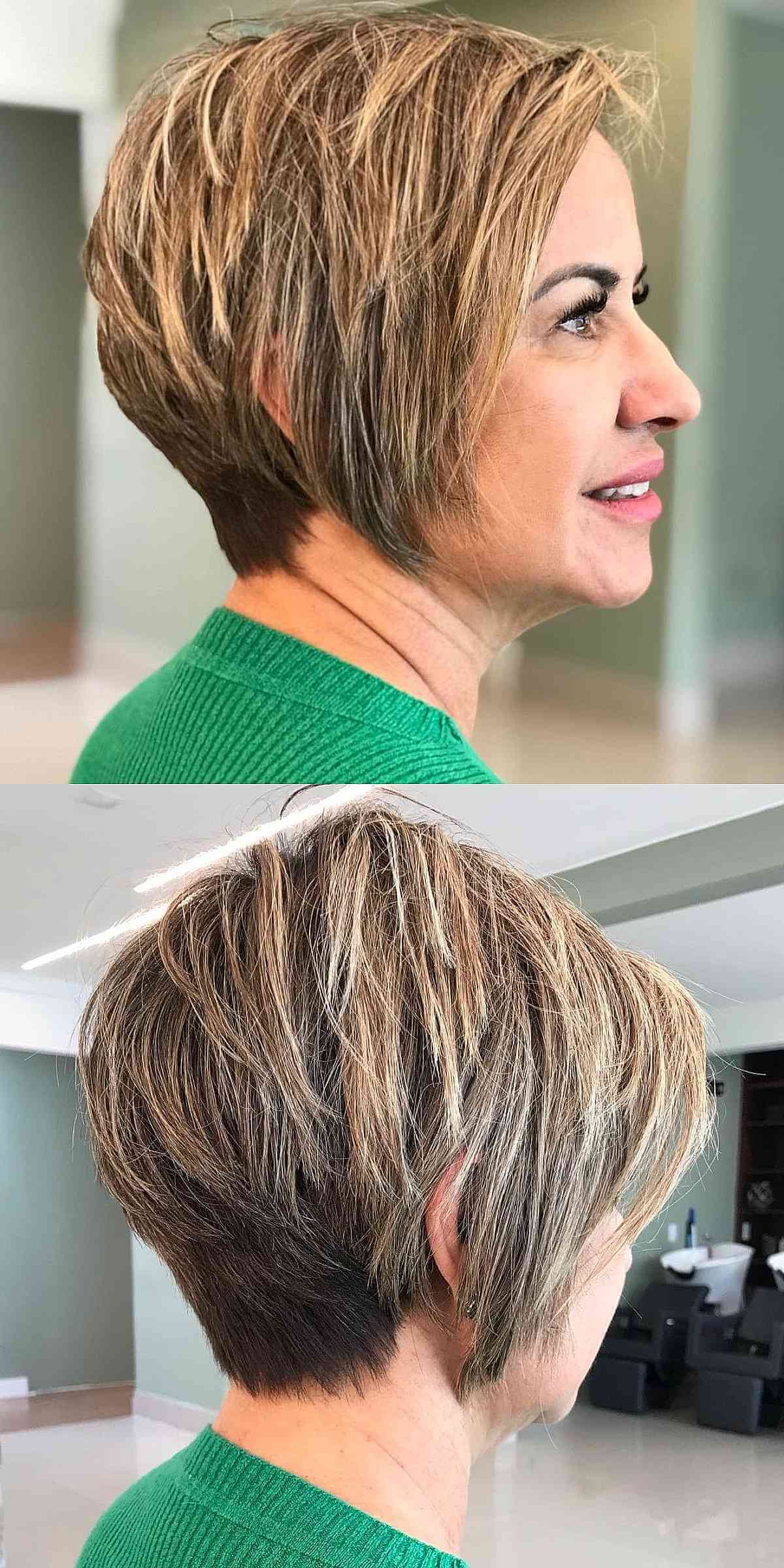 Neck-Length Tapered Pixie Bob