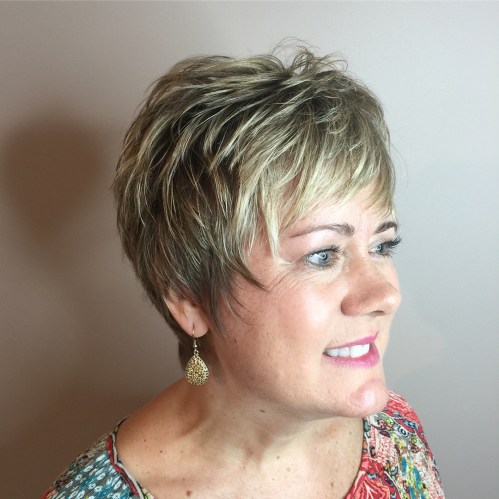 Very Short Textured Razor Cut for Fine Hair